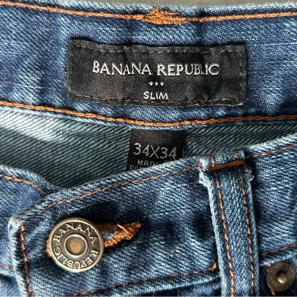 2 pair of jeans size 34x34, Levi’s & Banana Republic - Picture 5 of 7